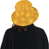 Sun orange background Unisex Bucket Hat