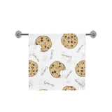 Sketch style cookie pattern Bath Towel