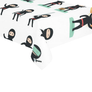 Cute ninja katana sword pattern Tablecloth