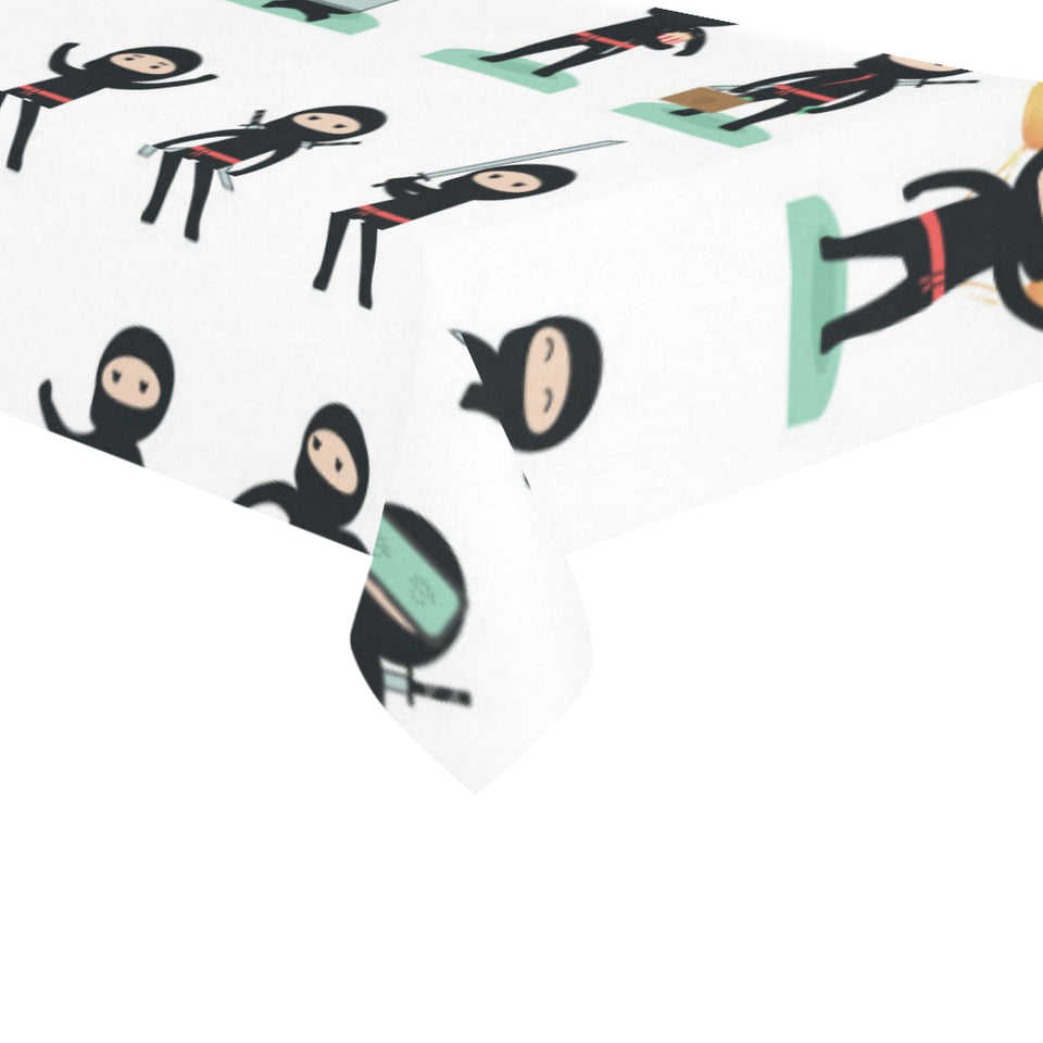 Cute ninja katana sword pattern Tablecloth