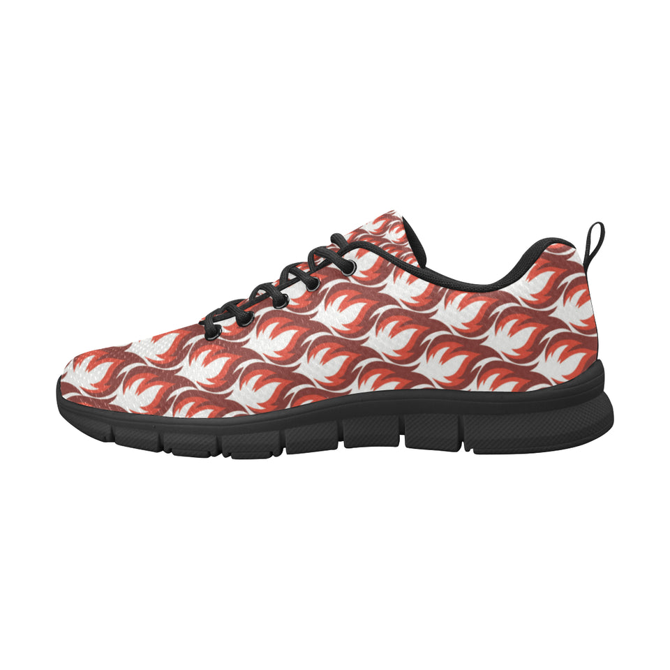 Fire flame symbol design pattern Women's Sneaker Shoes