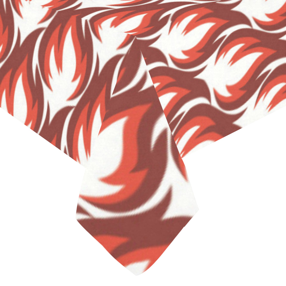 Fire flame symbol design pattern Tablecloth