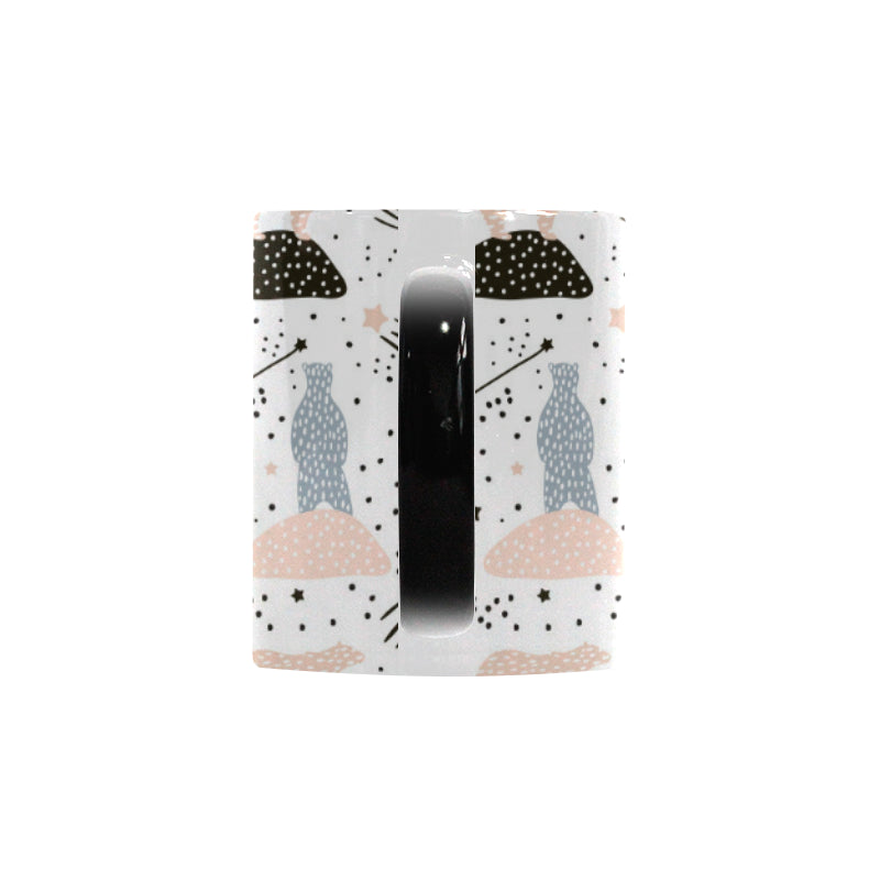 Polar bears star poka dot pattern Morphing Mug Heat Changing Mug
