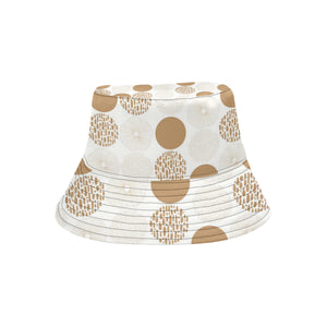 Gold Texture mushroom pattern Unisex Bucket Hat