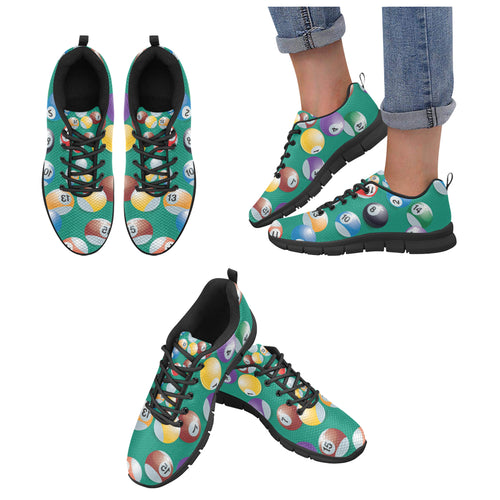 Billiard Ball Pattern Print Design 01 Women's Sneaker Shoes