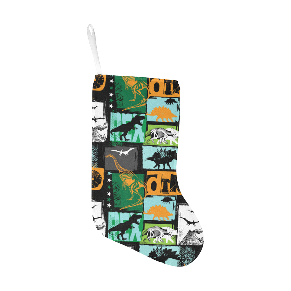 dinosaurs print pattern Christmas Stocking
