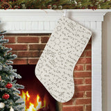 Chemistry Periodic Table Pattern Print Design 04 Christmas Stocking