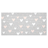 Heart pattern gray background Tablecloth