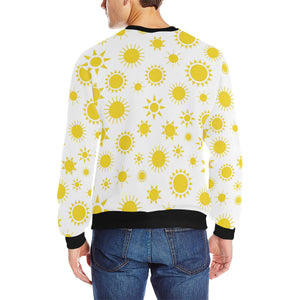 Sun pattern Men's Crew Neck Sweatshirt