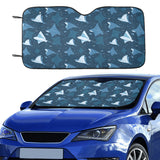 Stingray Pattern Print Design 04 Car Sun Shade