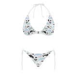 Cute dolphins Childish Style pattern Sexy Bikinis Two-Piece Swimsuits