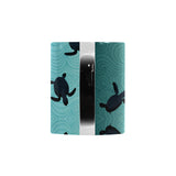 Sea turtle with blue ocean backgroud Morphing Mug Heat Changing Mug