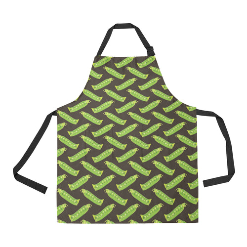 Green Peas Pattern Print Design 05 All Over Print Adjustable Apron