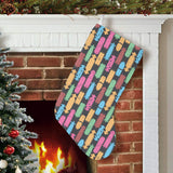 Skate Board Pattern Print Design 02 Christmas Stocking