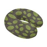 Hop pattern black background U-Shaped Travel Neck Pillow