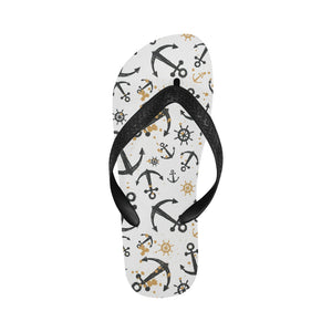 Anchors Rudders pattern Unisex Flip Flops