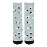 Sheep polka dot cloud pattern Crew Socks