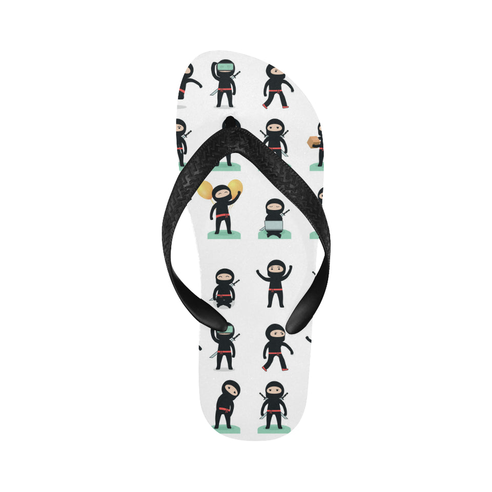 Cute ninja katana sword pattern Unisex Flip Flops