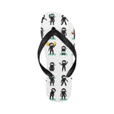 Cute ninja katana sword pattern Unisex Flip Flops