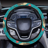 Hedgehog Pattern Print Design 01 Car Steering Wheel Cover