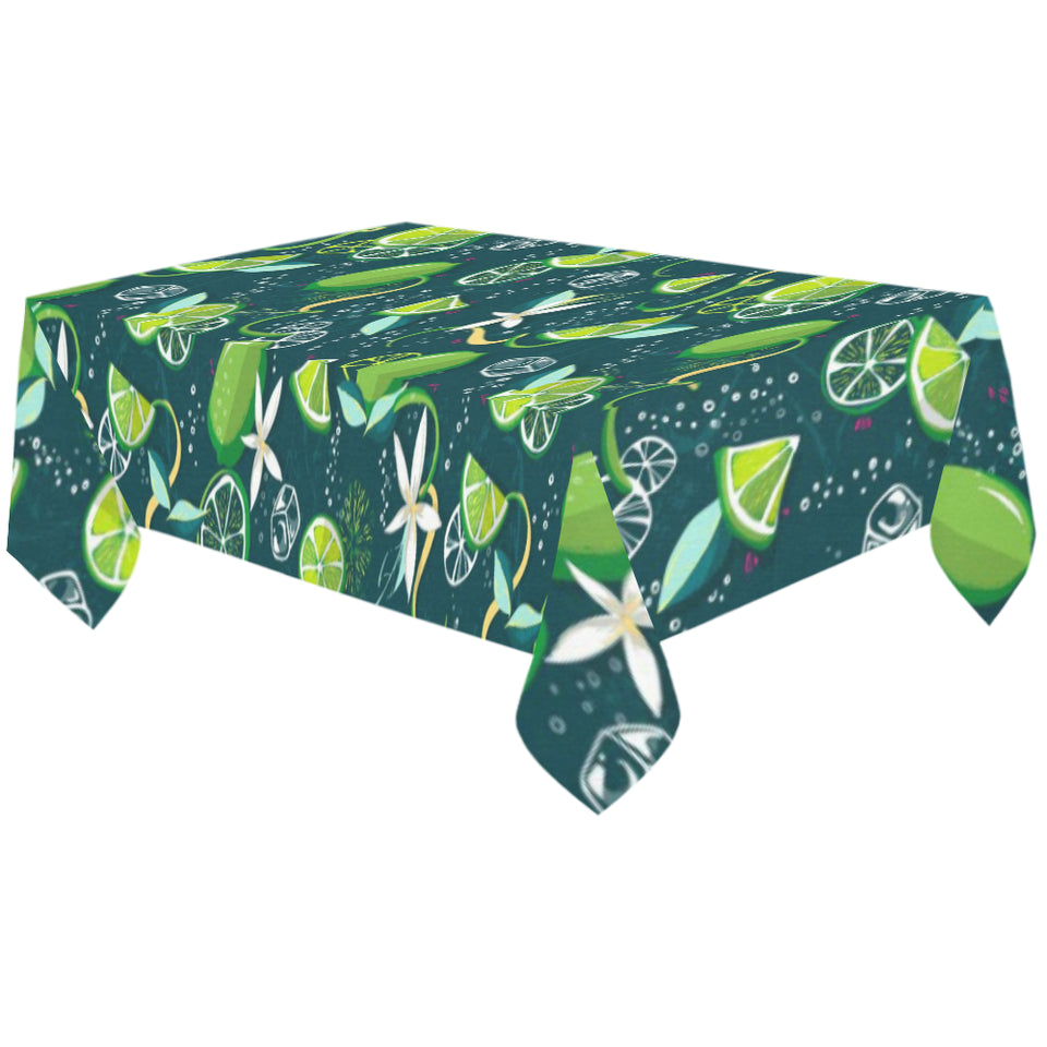 Lime ice flower pattern Tablecloth