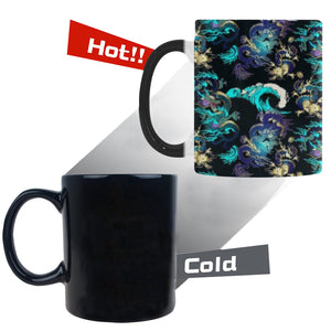 Dragon sea wave pattern Morphing Mug Heat Changing Mug