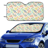 Tennis Pattern Print Design 03 Car Sun Shade