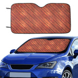 Wood Printed Pattern Print Design 03 Car Sun Shade