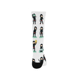 Cute ninja katana sword pattern Crew Socks