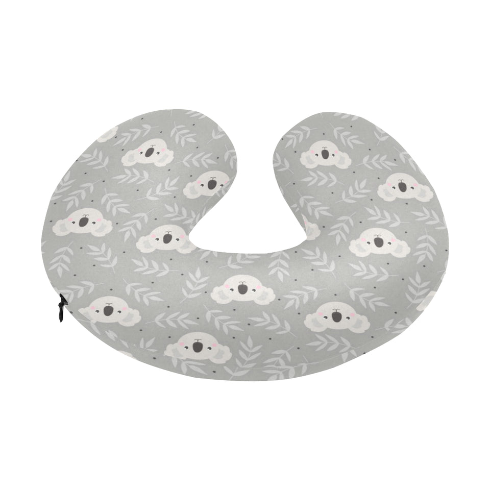 Cute koala leaves pattern U-Shaped Travel Neck Pillow