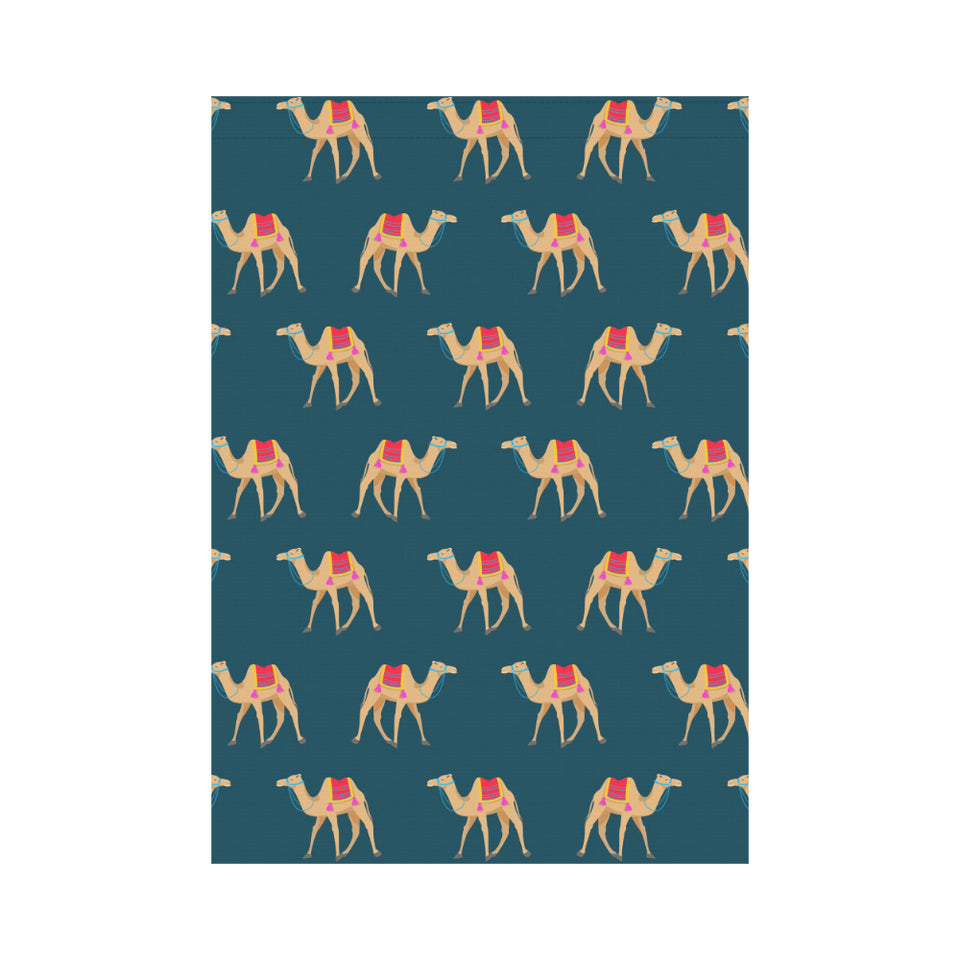 Camel pattern blue blackground House Flag Garden Flag