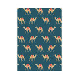 Camel pattern blue blackground House Flag Garden Flag