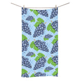 Watercolor grape pattern Bath Towel