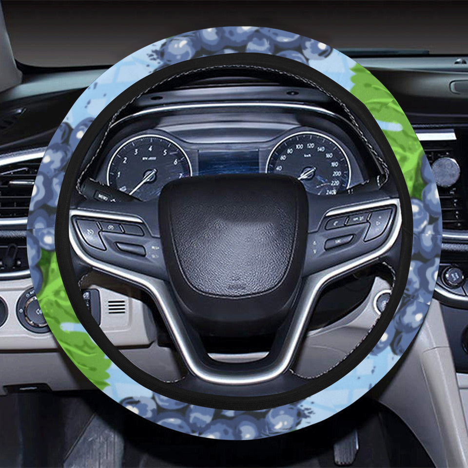 Watercolor grape pattern Car Steering Wheel Cover