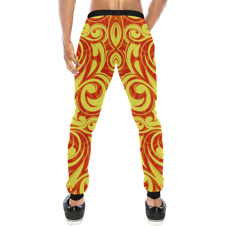 Fire flame design pattern Unisex Casual Sweatpants
