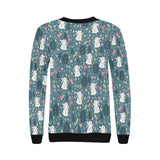 Cute rabbit pattern Women's Crew Neck Sweatshirt