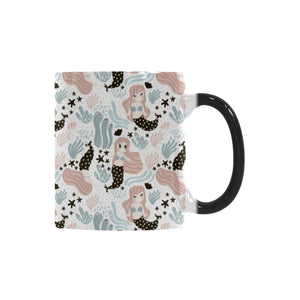 cute mermaid pattern Morphing Mug Heat Changing Mug