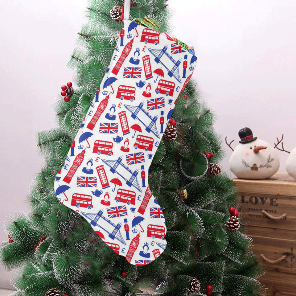 British Pattern Print Design 01 Christmas Stocking