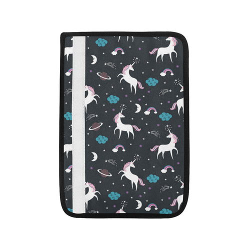 unicorn rainbows moon clound star pattern Car Seat Belt Cover