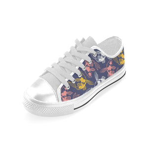 Koi Fish Carp Fish pattern Men's Low Top Shoes White