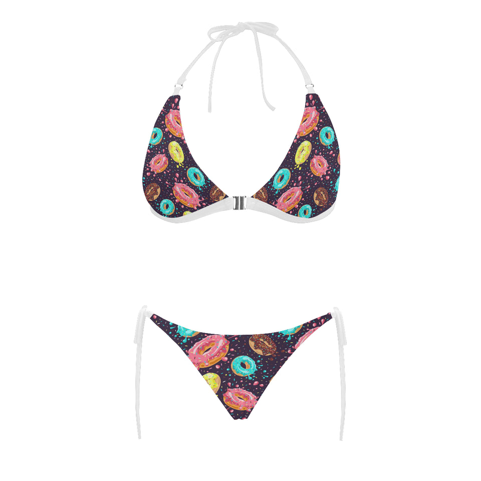 Colorful donut glaze pattern Sexy Bikinis Two-Piece Swimsuits