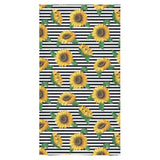 sunflowers ribbon background Bath Towel