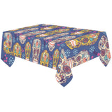 Sugar skull flower pattern Tablecloth