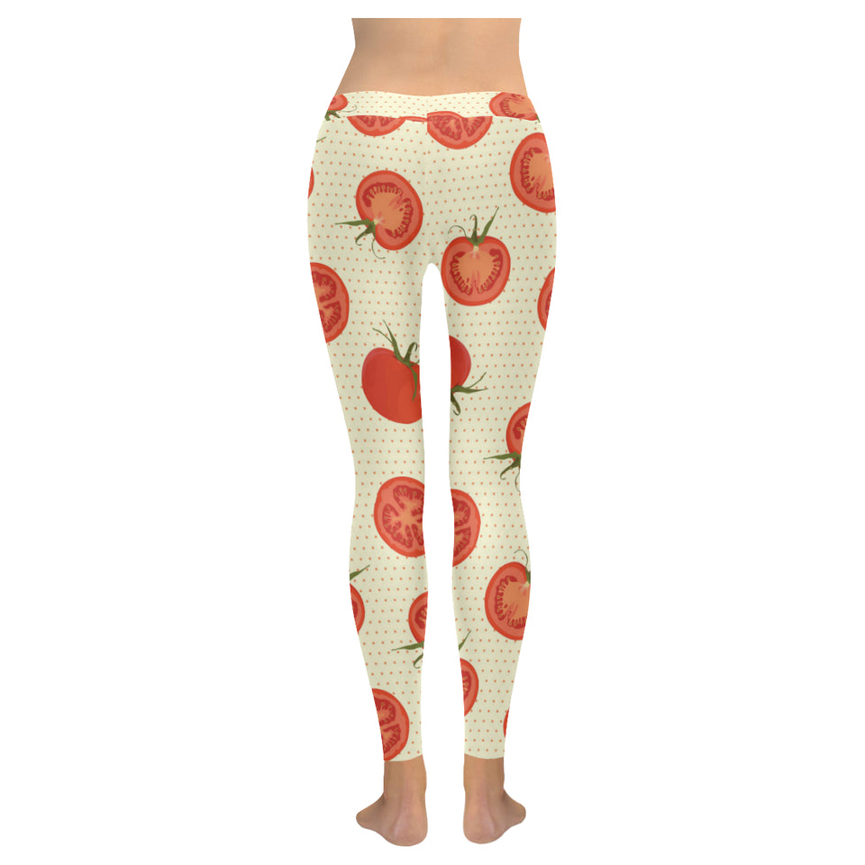 Tomato dot background Women's Legging Fulfilled In US