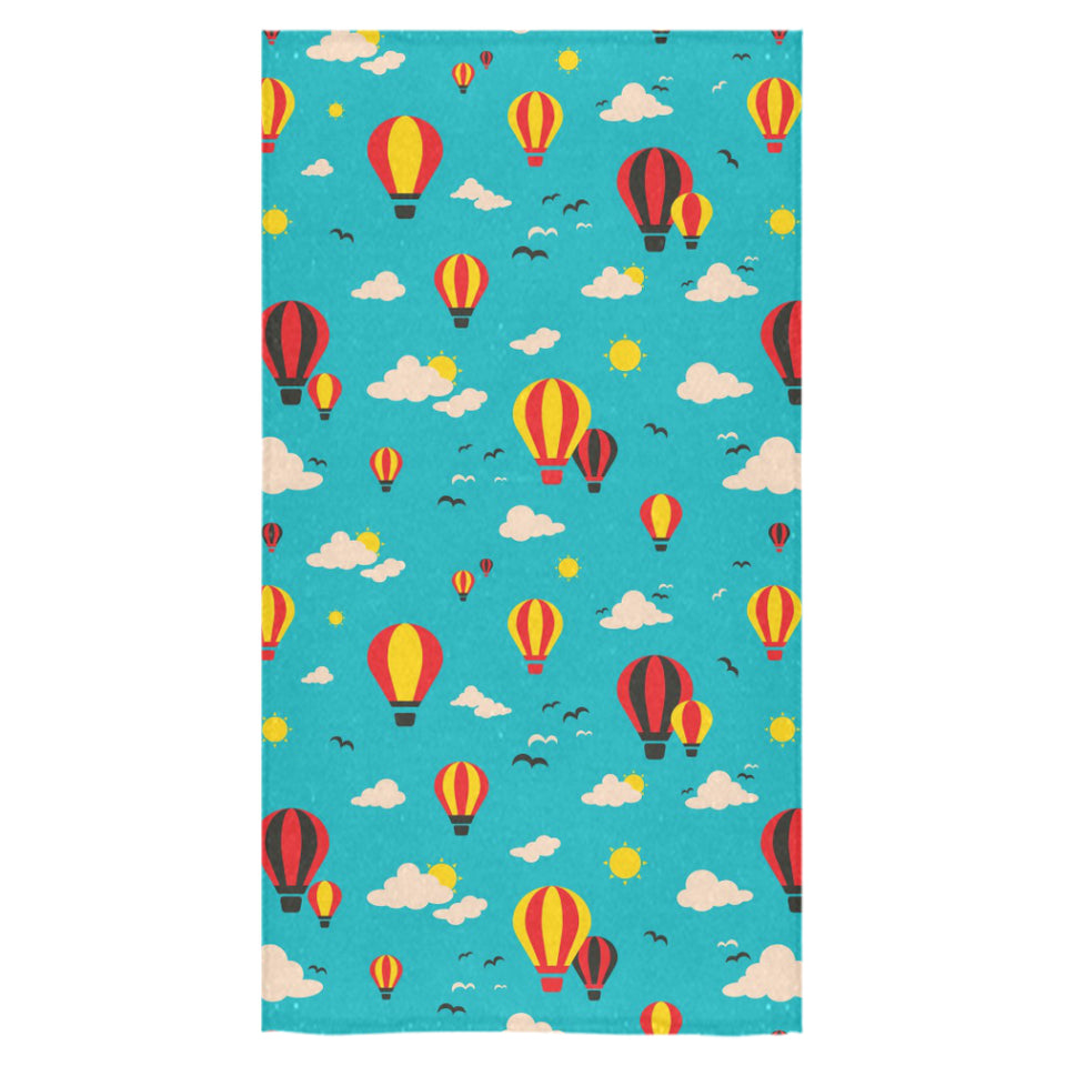 Hot Air Balloon Sky Pattern Bath Towel