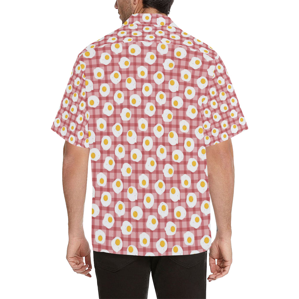 Fried Eggs Pattern Print Design 03 Men's All Over Print Hawaiian Shirt (Model T58)