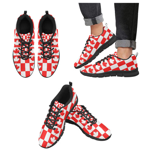 Canada Pattern Print Design 05 Men's Breathable Sneakers ( Model 055)