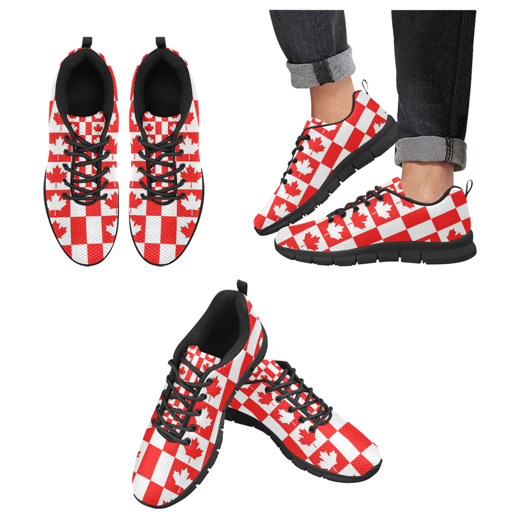 Canada Pattern Print Design 05 Men's Breathable Sneakers ( Model 055)