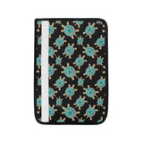 Sea turtle blue stone pattern Car Seat Belt Cover