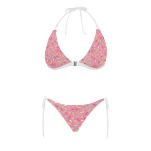 Pink donut glaze candy pattern Sexy Bikinis Two-Piece Swimsuits